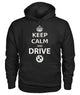 KEEP CALM AND DRIVE BMW Gildan Hoodie Sweatshirt